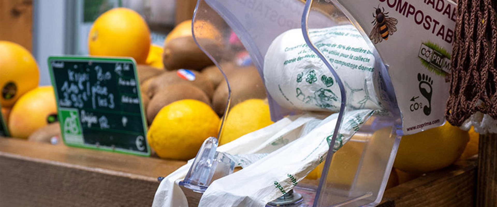 Sacs biodégradables à 60 % de matières biosourcée depuis janvier 2025 !