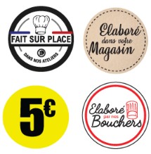 Etiquettes adhésives personnalisées