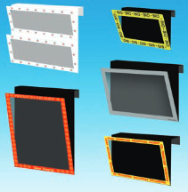 Porte-Affiche Magaframe 210 x 70mm - PVC 1 mm - Retour en U