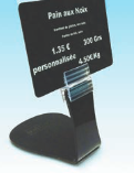 Pied PVC avec grippeur - Hauteur 10 mm - noir - (UVC:1)