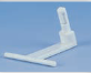 Pied de pose fixation tunnel - (Var Noir ou Blanc) - TUNPIEDDEPOSE - (UVC:1)