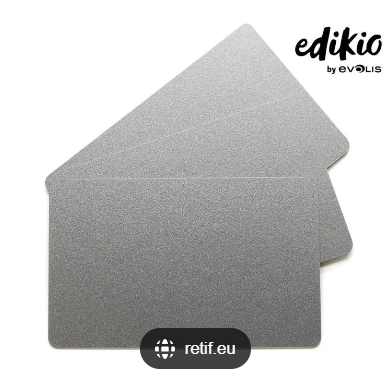 Cartes PVC Argent - Edikio - C4701 - (UVC:100)