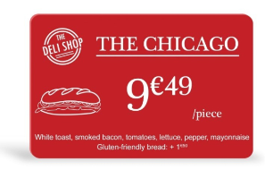 Cartes PVC Rouges -Edikio - C4301 - (UVC:100)
