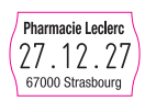 CONTACT - Etiquettes - 25 x 16 - Blanche Pré-imprimée - Pour pince 14.16 ou 16.16 - (UVC:46200)