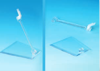 Pied mobile complet avec cliquet articulé haut et bas pour cassette - Hauteur 100 mm