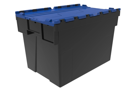Bac plastique 70L à couvercle emboitable et empilable 600 x 400 x 400 - (UVC:1)