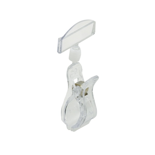 Pince méga avec glissière transparente format 100x50 mm (htxl) - (UVC:1) Vendue par multiple de 10