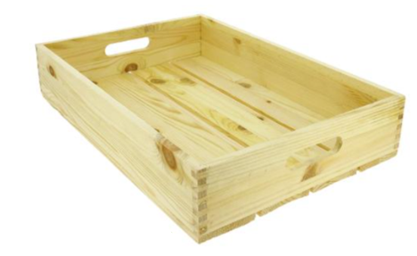 Cagette en pin naturel - 540 x 360 mm x 100 mm - (UVC:4)