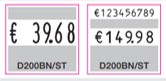 CONTACT - Etiquettes - 29 x 28 mm Colle surgelés - créa spécifique - Pour pince 33.29 - (UVC:21000)