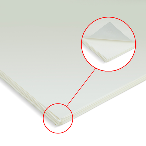Feuilles papier alimentaire Blanc - Thermoscellables vierges - carton de 10kg - (UVC:1)