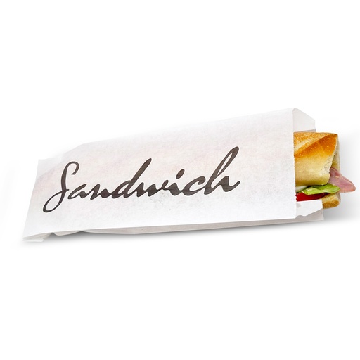 Sacs Kraft sandwich Blanc -100+5x340 - (UVC:1000)