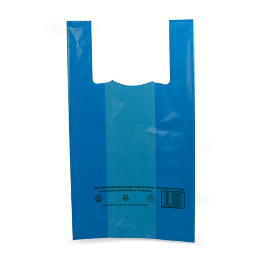 Sacs Bretelles réutilisables 260 x (60+60) x 450 mm Mini - Bleu - (UVC:500)