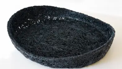 Corbeille de présentation Ovale - 340 x 420 x 70 mm - OT305 - Noire - (UVC:1)